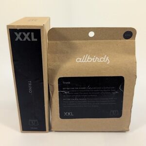 Lot of 2 Allbirds Men's Trunk Underwear Trino Size XXL Navy Night Wool Blend NEW